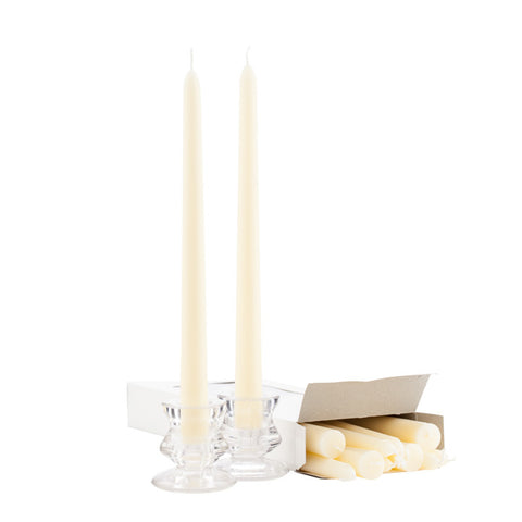 Ivory 10 Inch Taper Candles