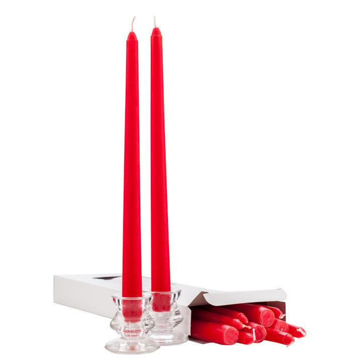 Red 12 Inch Taper Candles