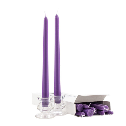 Purple 10 Inch Taper Candles
