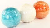 Ball Candles with Mottled Wax